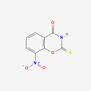 8-Nitro-dihydro-1,3-benzoxazine-2-thione-4-one