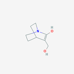 1-Azabicyclo[2.2.2]oct-2-ene-3-methanol, 2-hydroxy-(9CI)