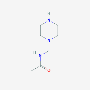 N-[(Piperazin-1-yl)methyl]acetamide