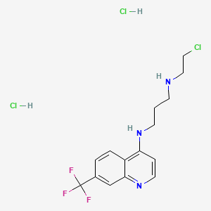 1,3-Propanediamine, N-(2-chloroethyl)-N'-(7-(trifluoromethyl)-4-quinolinyl)-, dihydrochloride