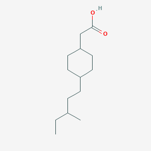 molecular formula C14H26O2 B1381842 2-[4-(3-Methylpentyl)cyclohexyl]acetic acid CAS No. 1803587-40-7