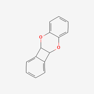 B13818494 Benzo(b)benzo(3,4)cyclobuta(1,2-e)(1,4)dioxin, 4b,10a-dihydro- CAS No. 42896-18-4