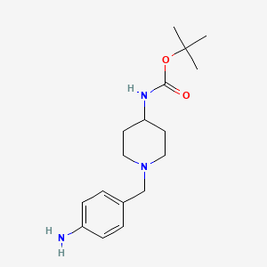 4-Tert-butoxycarbonylamino-1-(4-aminobenzyl)piperidine