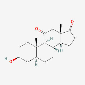 5alpha-Androstane-11,17-dione, 3beta-hydroxy-