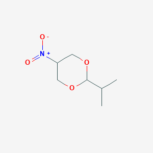 1,3-Dioxane,2-(1-methylethyl)-5-nitro-,cis-(9CI)