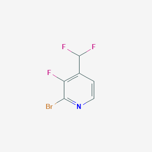 molecular formula C6H3BrF3N B1381866 2-Bromo-3-fluoro-4-(difluoromethyl)pyridine CAS No. 1806770-16-0
