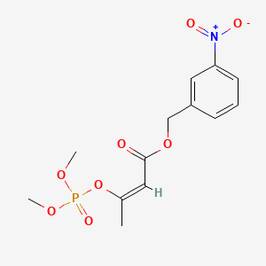 2-Butenoic acid, 3-((dimethoxyphosphinyl)oxy)-, (3-nitrophenyl)methyl ester