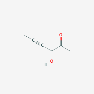 molecular formula C6H8O2 B13818692 3-Hydroxyhex-4-yn-2-one 