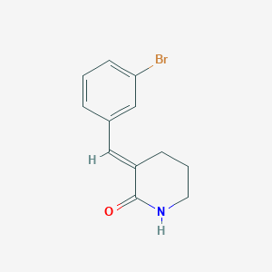 molecular formula C12H12BrNO B1381870 (E)-3-(3-Bromobenzylidene)piperidin-2-one CAS No. 1824724-31-3