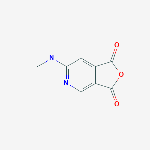 molecular formula C10H10N2O3 B1381883 6-(dimethylamino)-4-methyl-1H,3H-furo[3,4-c]pyridine-1,3-dione CAS No. 1803565-77-6