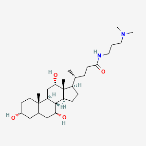 (4R)-N-[3-(dimethylamino)propyl]-4-[(3R,7R,8R,9S,10S,12S,13R,14S,17R)-3,7,12-trihydroxy-10,13-dimethyl-2,3,4,5,6,7,8,9,11,12,14,15,16,17-tetradecahydro-1H-cyclopenta[a]phenanthren-17-yl]pentanamide