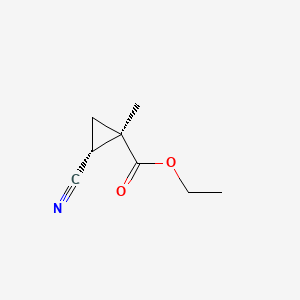 ethyl (1R,2R)-2-cyano-1-methylcyclopropane-1-carboxylate