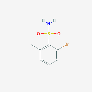 molecular formula C7H8BrNO2S B1381891 2-溴-6-甲基苯磺酰胺 CAS No. 1261758-21-7