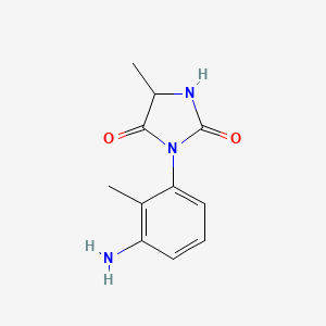 3-(3-Amino-2-methylphenyl)-5-methylimidazolidine-2,4-dione