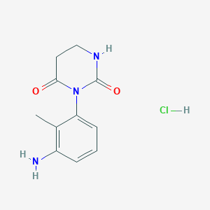 3-(3-Amino-2-methylphenyl)-1,3-diazinane-2,4-dione hydrochloride