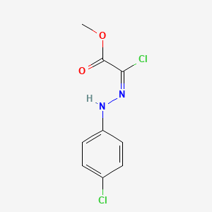 Acetic acid,2-chloro-2-[2-(4-chlorophenyl)hydrazinylidene]-, methyl ester