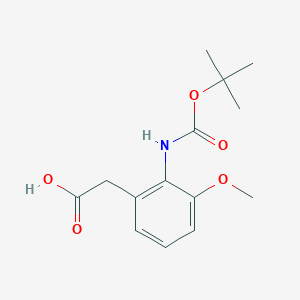 2-[[(1,1-Dimethylethoxy)carbonyl]amino]-3-methoxy-benzeneacetic acid