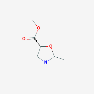 5-Oxazolecarboxylicacid,4,5-dihydro-2,5-dimethyl-,methylester,(5R)-(9CI)