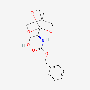 1-[N-Benzyloxycarbonyl-(1S)-1-amino-2-hydroxyethyl]-4-methyl-2,6,7-trioxabicyclo[2.2.2]octane