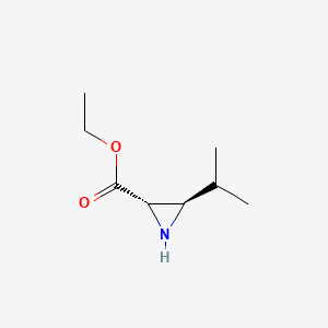 ethyl (2S,3R)-3-propan-2-ylaziridine-2-carboxylate