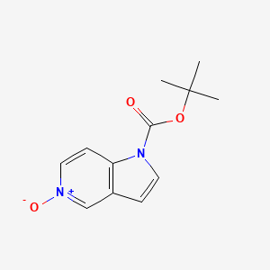 molecular formula C12H14N2O3 B1381906 1-[(叔丁氧羰基)]-1H-吡咯并[3,2-c]吡啶-5-鎓-5-醇 CAS No. 1803610-98-1