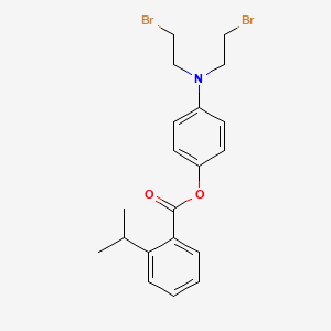 p-(Bis(2-bromoethyl)amino)phenyl o-isopropylbenzoate