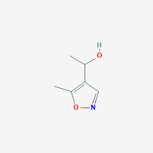 molecular formula C6H9NO2 B1381910 1-(5-Methyl-1,2-oxazol-4-yl)ethan-1-ol CAS No. 6506-32-7
