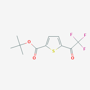 molecular formula C11H11F3O3S B1381912 叔丁基5-(2,2,2-三氟乙酰基)噻吩-2-羧酸酯 CAS No. 1864060-79-6