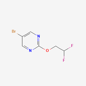 molecular formula C6H5BrF2N2O B1381921 5-Bromo-2-(2,2-difluoroethoxy)pyrimidine CAS No. 1557875-06-5