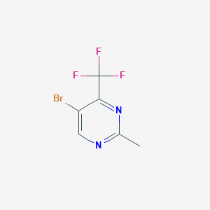 molecular formula C6H4BrF3N2 B1381922 5-Bromo-2-methyl-4-(trifluoromethyl)pyrimidine CAS No. 1781830-29-2