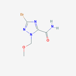 molecular formula C5H7BrN4O2 B1381924 3-bromo-1-(methoxymethyl)-1H-1,2,4-triazole-5-carboxamide CAS No. 1674389-91-3