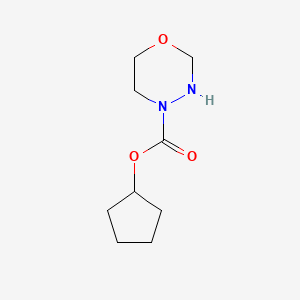 Cyclopentyl 1,3,4-oxadiazinane-4-carboxylate