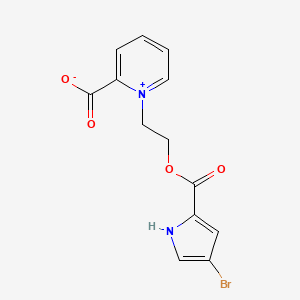 1-[2-(4-bromo-1H-pyrrole-2-carbonyl)oxyethyl]pyridin-1-ium-2-carboxylate