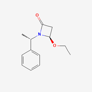 2-Azetidinone,4-ethoxy-1-[(1S)-1-phenylethyl]-,(4R)-(9CI)