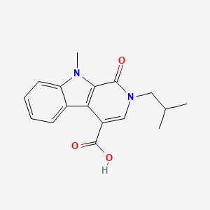 molecular formula C17H18N2O3 B1381941 2-Isobutyl-9-methyl-1-oxo-2,9-dihydro-1H-beta-carboline-4-carboxylic acid CAS No. 1706435-17-7