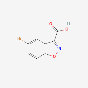 molecular formula C8H4BrNO3 B1381945 5-Bromo-benzo[d]isoxazole-3-carboxylic acid CAS No. 1123169-28-7