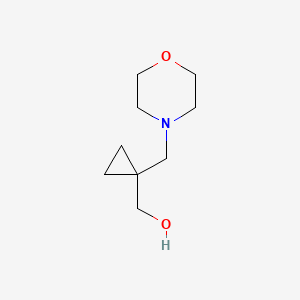 molecular formula C9H17NO2 B1381950 [1-(吗啉-4-基甲基)环丙基]甲醇 CAS No. 1267956-65-9