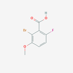molecular formula C8H6BrFO3 B1381961 2-Bromo-6-fluoro-3-methoxybenzoic acid CAS No. 1532387-46-4