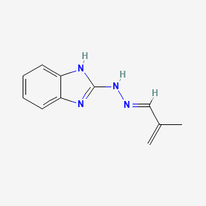 2-Propenal,2-methyl-,1H-benzimidazol-2-ylhydrazone(9CI)