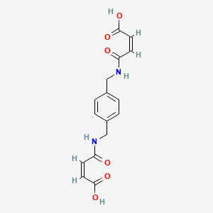 (2Z,2'Z)-4,4'-[benzene-1,4-diylbis(methanediylimino)]bis(4-oxobut-2-enoic acid)