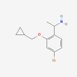 1-(4-Bromo-2-cyclopropylmethoxyphenyl)-ethylamine
