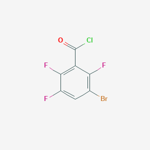 molecular formula C7HBrClF3O B1381973 3-Bromo-2,5,6-trifluorobenzoyl chloride CAS No. 1518390-38-9