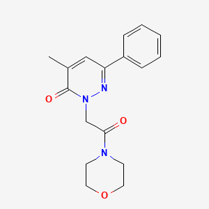 3(2H)-Pyridazinone, 4-methyl-2-(morpholinocarbonylmethyl)-6-phenyl-