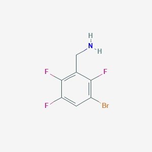 (3-Bromo-2,5,6-trifluorophenyl)methanamine