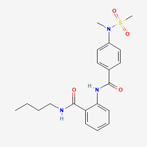 N-butyl-2-[({4-[methyl(methylsulfonyl)amino]phenyl}carbonyl)amino]benzamide