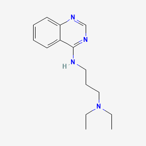 molecular formula C15H22N4 B13819755 4-(3-Diethylaminopropylamino)quinazoline 