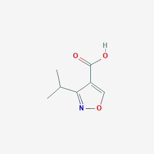 molecular formula C7H9NO3 B1381977 3-(Propan-2-yl)-1,2-oxazole-4-carboxylic acid CAS No. 1368177-31-4
