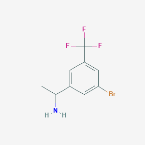 1-[3-Bromo-5-(trifluoromethyl)phenyl]ethan-1-amine