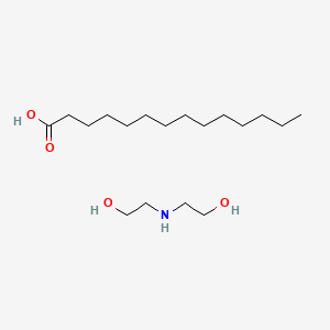 molecular formula C18H39NO4 B13819848 Diethanolamine myristate CAS No. 53404-39-0