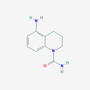 molecular formula C10H13N3O B1381988 5-Amino-1,2,3,4-tetrahydroquinoline-1-carboxamide CAS No. 1549342-83-7